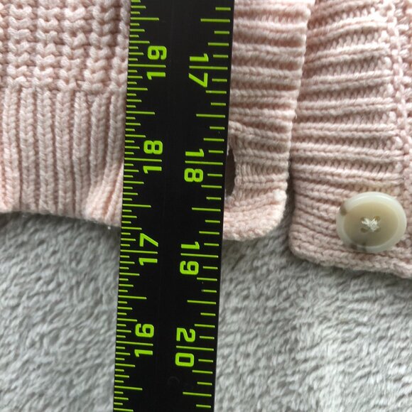 Cat & Jack Girls Cardigan Sweater Large V-Neck Pink Button-Up Cozy Knit Casual - Picture 4 of 9